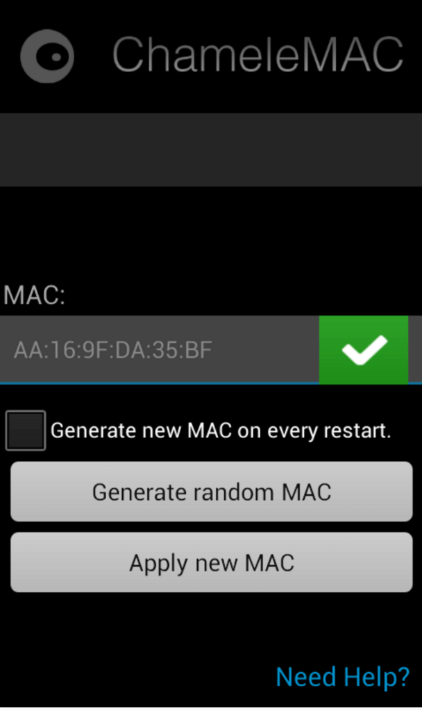 mac changer app for g2